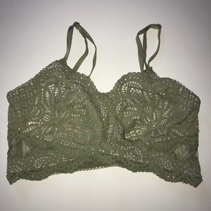 Victoria’s Secret lace green bralette sz Medium